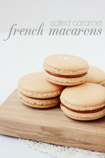 salted caramel french macarons | 25+ Salted Caramel Desserts