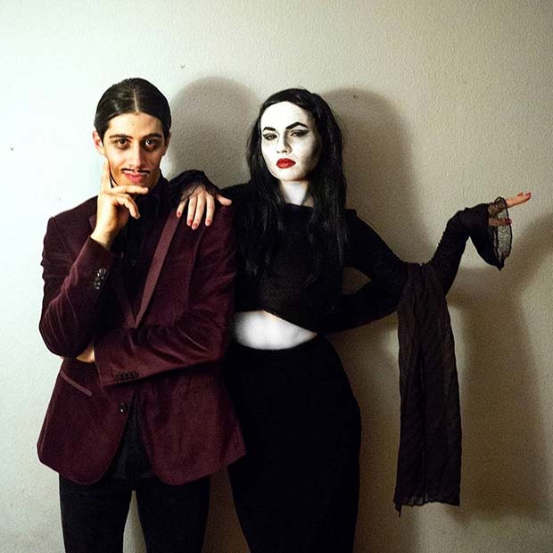 Morticia and Gomez for Halloween Costume Ideas for Couples