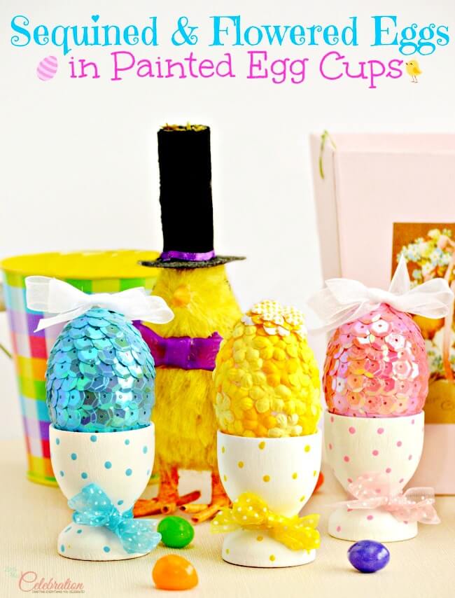 sequined eggs
