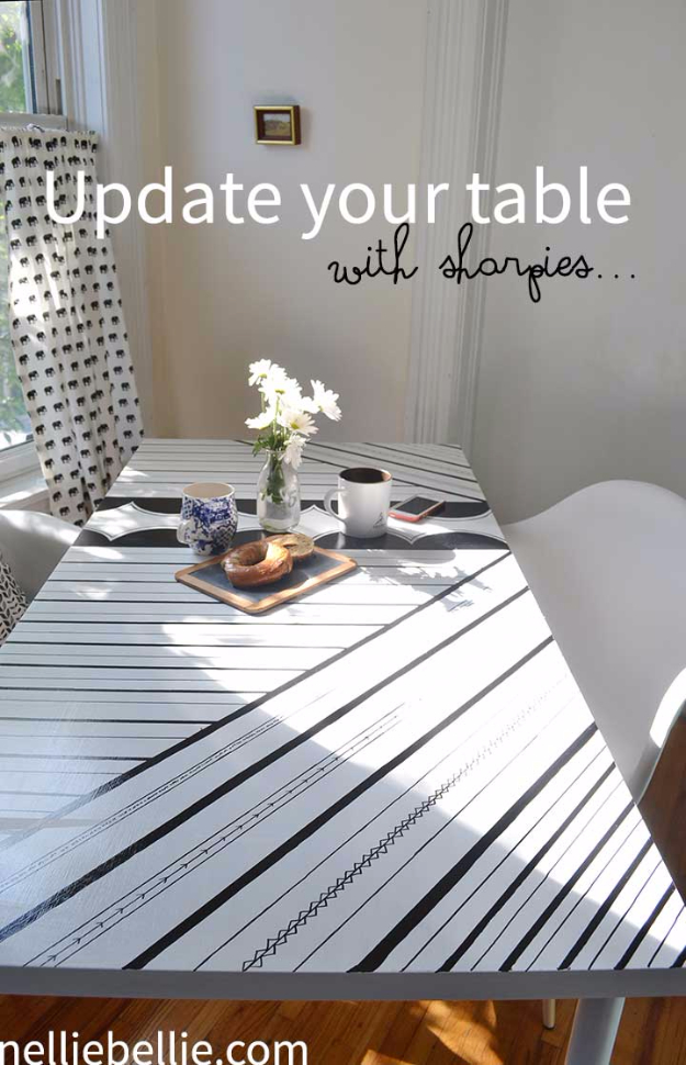 Sharpie Craft Ideas Upgrade Table
