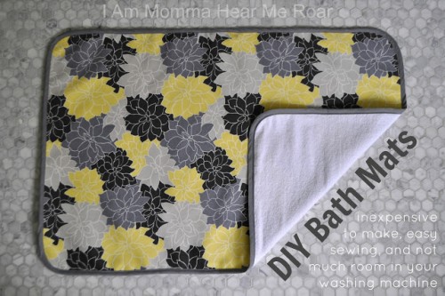 Fabric DIY Bathroom Mats