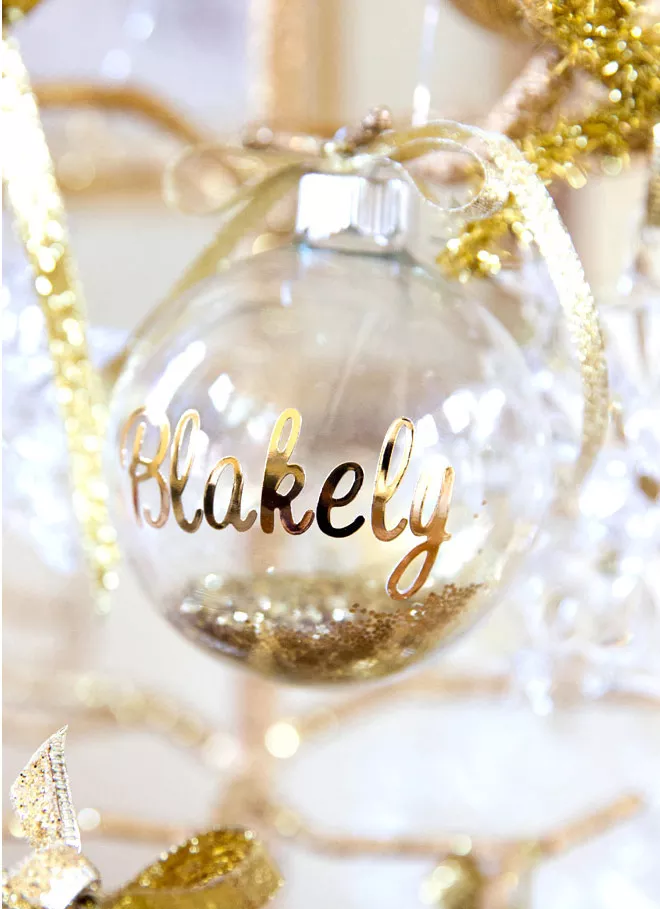 How to fill and customize clear glass ornaments