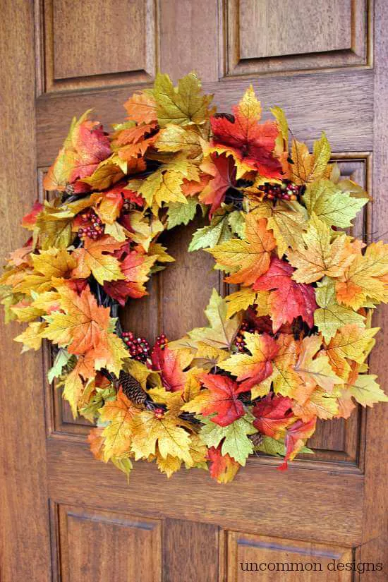 Fall Wreath DIY in Under 10 Minutes