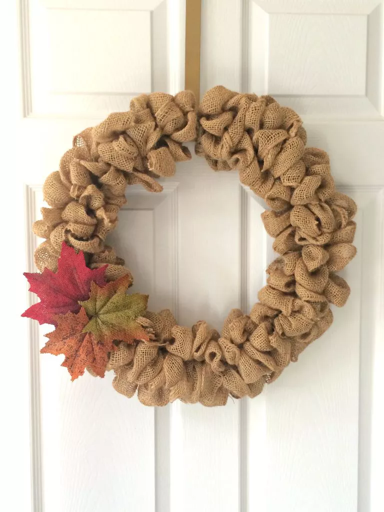 DIY Fall Wreath with Burlap