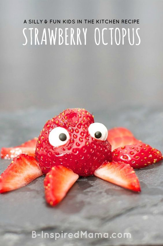 strawberry octopus | 25+ Cute & Healthy Snacks