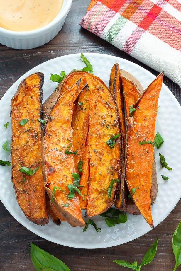 sweet potato wedges | 25+ Delicious Vegetable Side Dishes