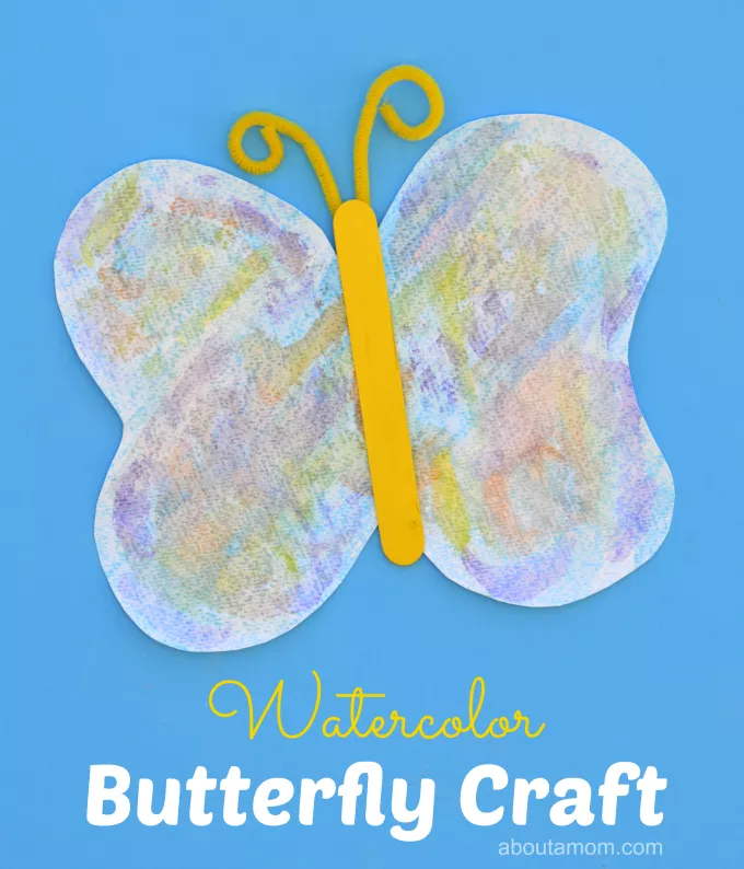 watercolor butterfly craft