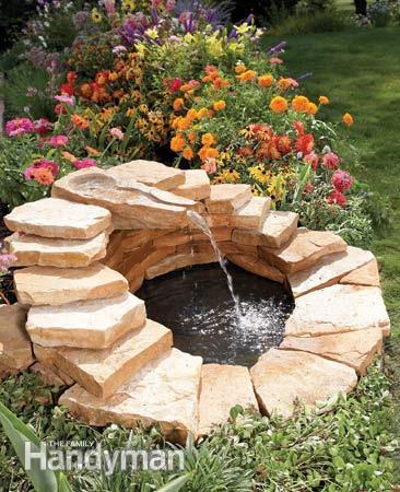 40+ Creative DIY Water Features For Your Garden --> How to Build a Concrete Fountain