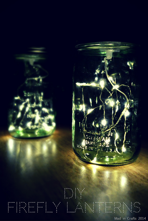  String Light DIY ideas for Cool Home Decor | Firefly Mason Jar Lights are Fun for Teens Room, Dorm, Apartment or Home | http://diyprojectsforteens.com/diy-string-light-ideas/