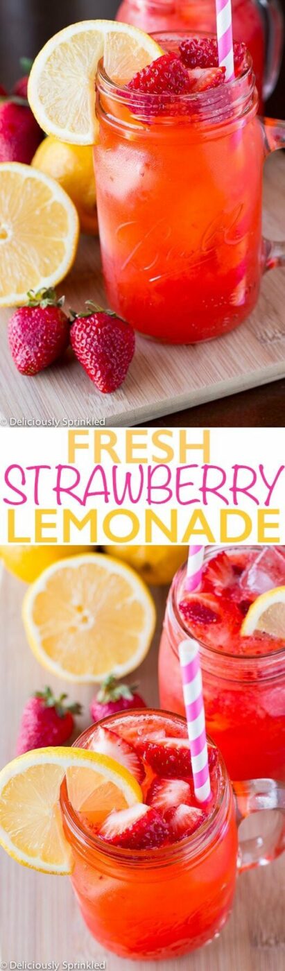 15 Fresh and Juicy Strawberry Recipes (Part 2) - Strawberry Recipes, Strawberry Lemonade, Strawberry Desserts