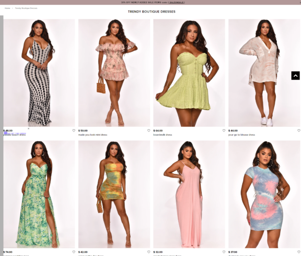 cheap dress websites online