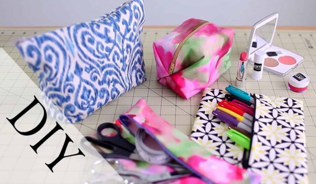 12 Adorable DIY Makeup Bags