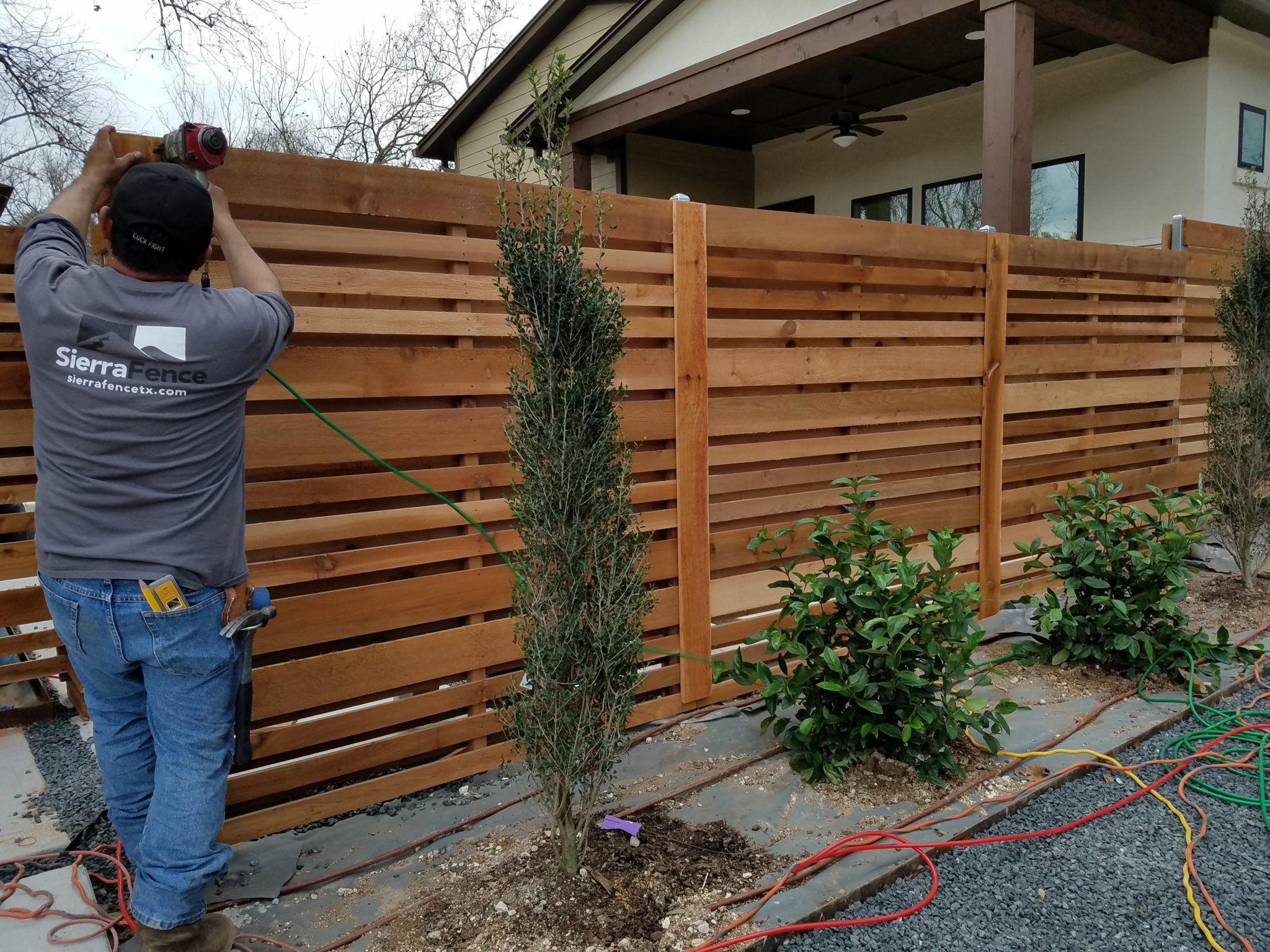 Horizontal Fence Installation