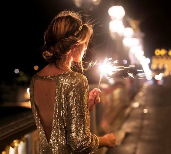 Cheers to 2023 in a gold or silver New Year's dress - style motivation, style, silver dress, New Year dresses, gold dress, fashion motivation, fashion