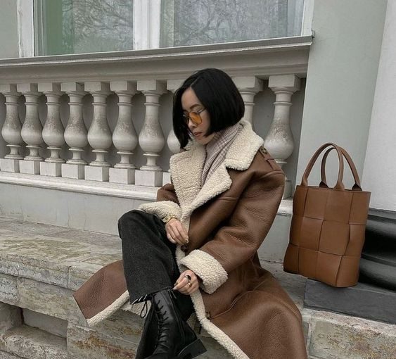 The Sheepskin Coat Trend for the winter of 2023 - winter style, winter 2023 trends, style motivation, style, sheepskin coat, fashion style, fashion