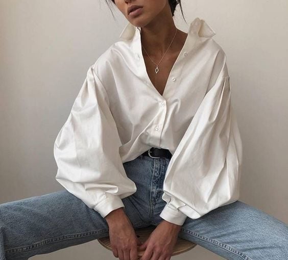 How did the white shirt become an essential fashion basic? - white shirt trend, white shirt, style motivation, style, fashion style, fashion