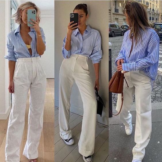 5 infallible and timeless looks to combine your white pants