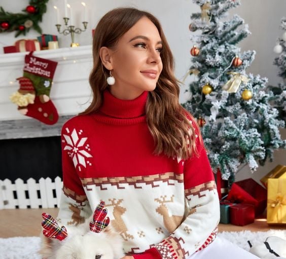 Cozy Christmas Sweater Outfits to Rock This Winter - winter style, Christmas sweaters, Christmas outfits