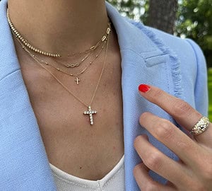 Why Every Woman Needs a Diamond Cross: The Year-Round Essential Piece - versatile accessories for women, timeless jewelry pieces, layering jewelry trends, fall fashion jewelry, diamond cross jewelry