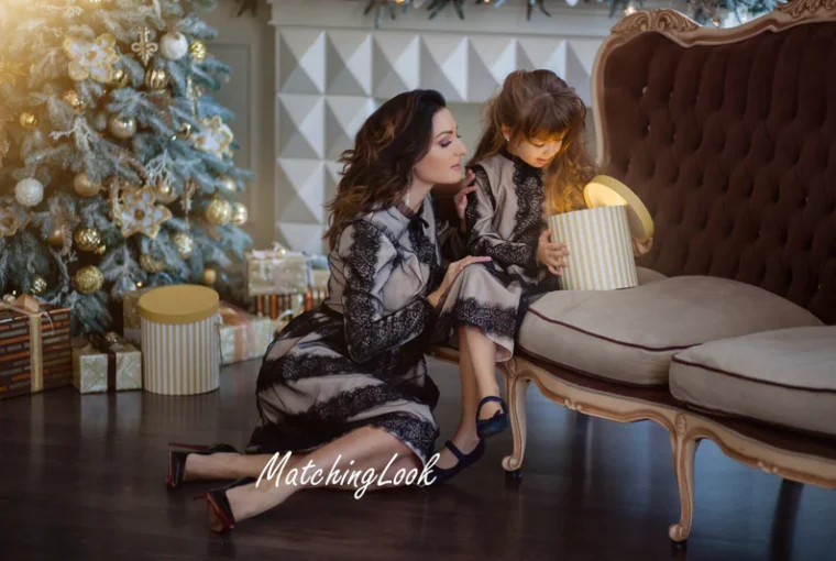 How to Rock the Mommy and Me Holiday Look Without Going Overboard - mommy and me outfits, matching holiday outfits, holiday fashion for kids, festive family style, chic holiday looks.